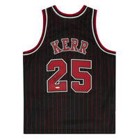 Steve Kerr Autographed Chicago Bulls M&N Pinstripe Swingman Jersey UDA