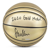 Steve Kerr Autographed "2020 Gold Medal" Molten Gold Basketball UDA LE 20