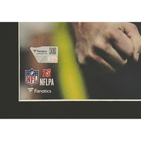 Tom Brady Autographed "Let's Go!" Patriots  26" x 30" Framed 20" x 24" Photo Fanatics