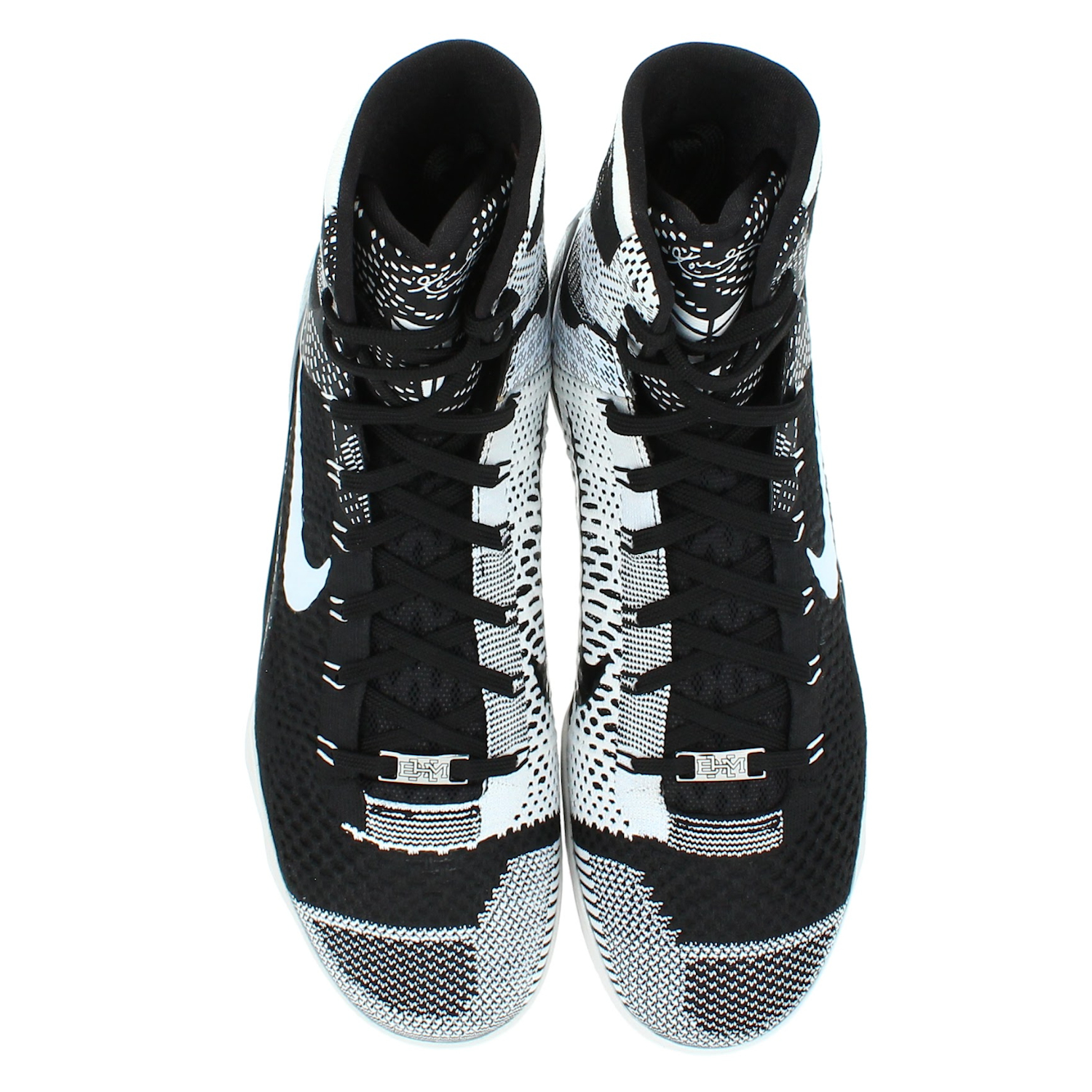 Kobe Bryant Autographed Los Angeles Lakers Nike Elite IX BHM Shoes Panini