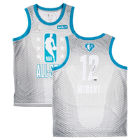 JA MORANT Autographed Memphis Grizzlies 2022 All Star Gray Jersey PANINI LE 1/50