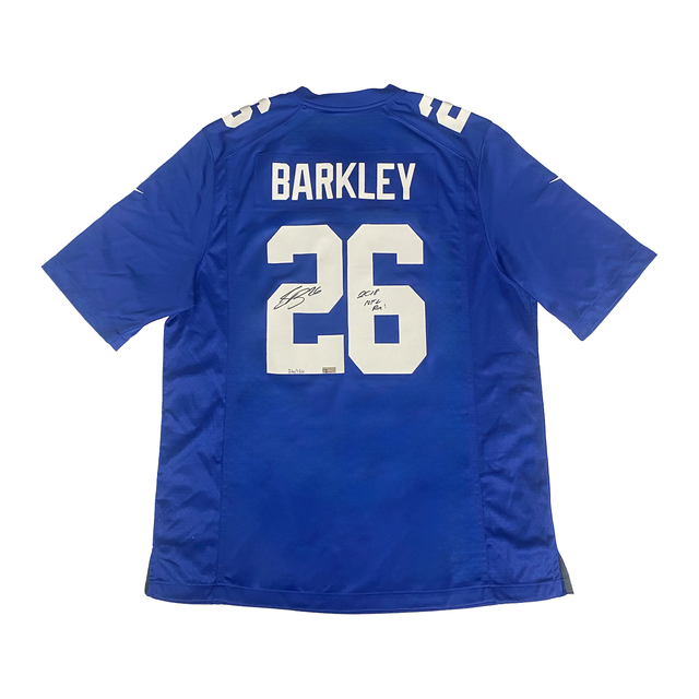 Saquon Barkley Autographed "2018 NFL ROY" New York Giants Jersey Panini LE 26/126