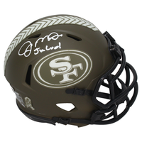 Joe Montana Autographed "Joe Cool" 49ers STS Mini Helmet Fanatics LE 24/24
