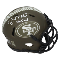 Joe Montana Autographed "Joe Cool" 49ers STS Mini Helmet Fanatics LE 1/24