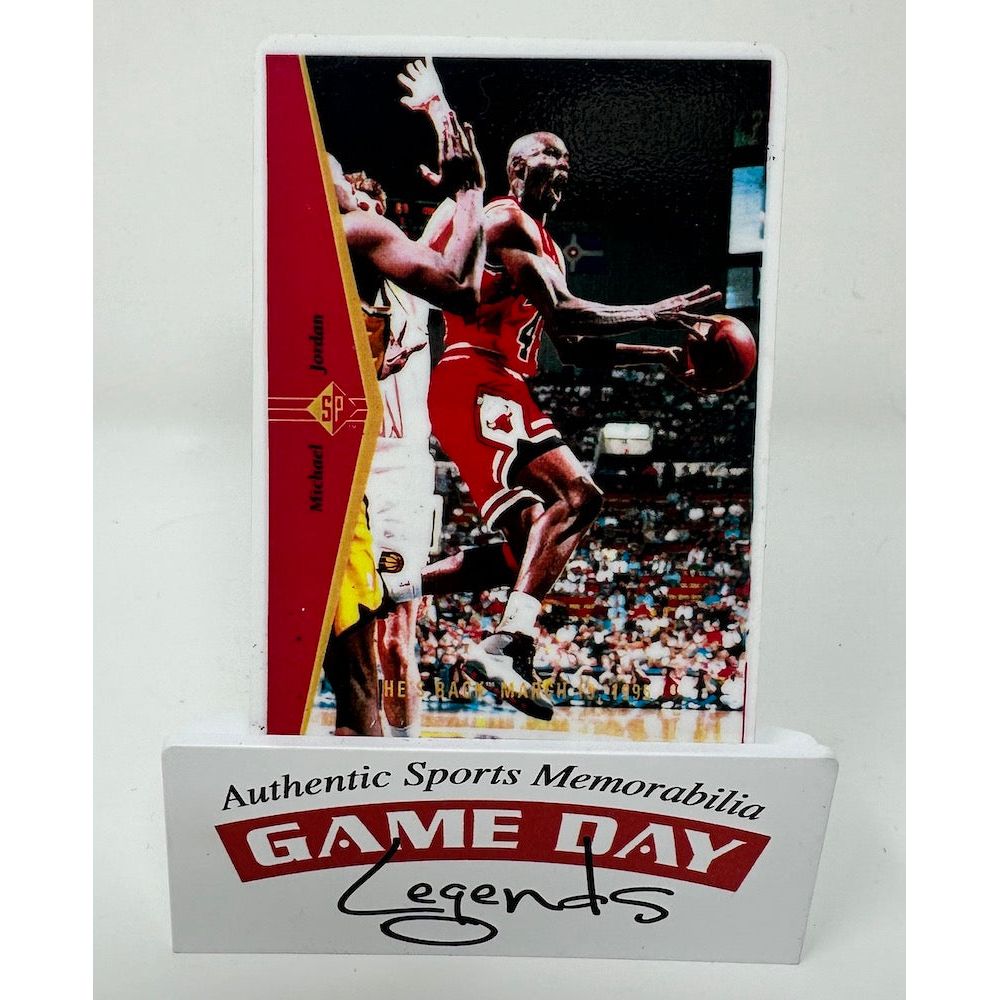 Michael Jordan Autographed Chicago Bulls 1996 Upper Deck Signature Series Porcelain 4 Card Set LE