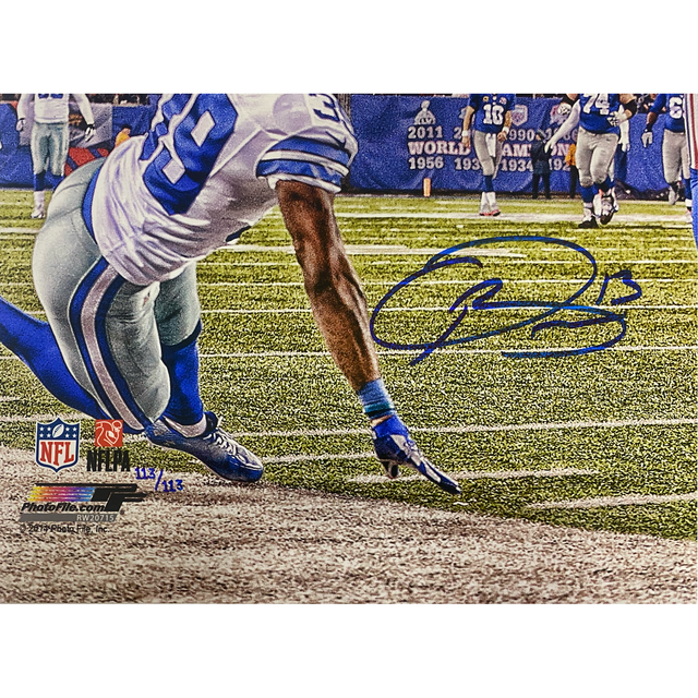 Odell Beckham Jr. Signed New York Giants Metallic Paper 20 x 24 Photograph Steiner LE 113/113
