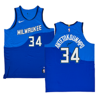 GIANNIS ANTETOKOUNMPO Milwaukee Bucks Autographed City Edition Authentic Jersey BECKETT