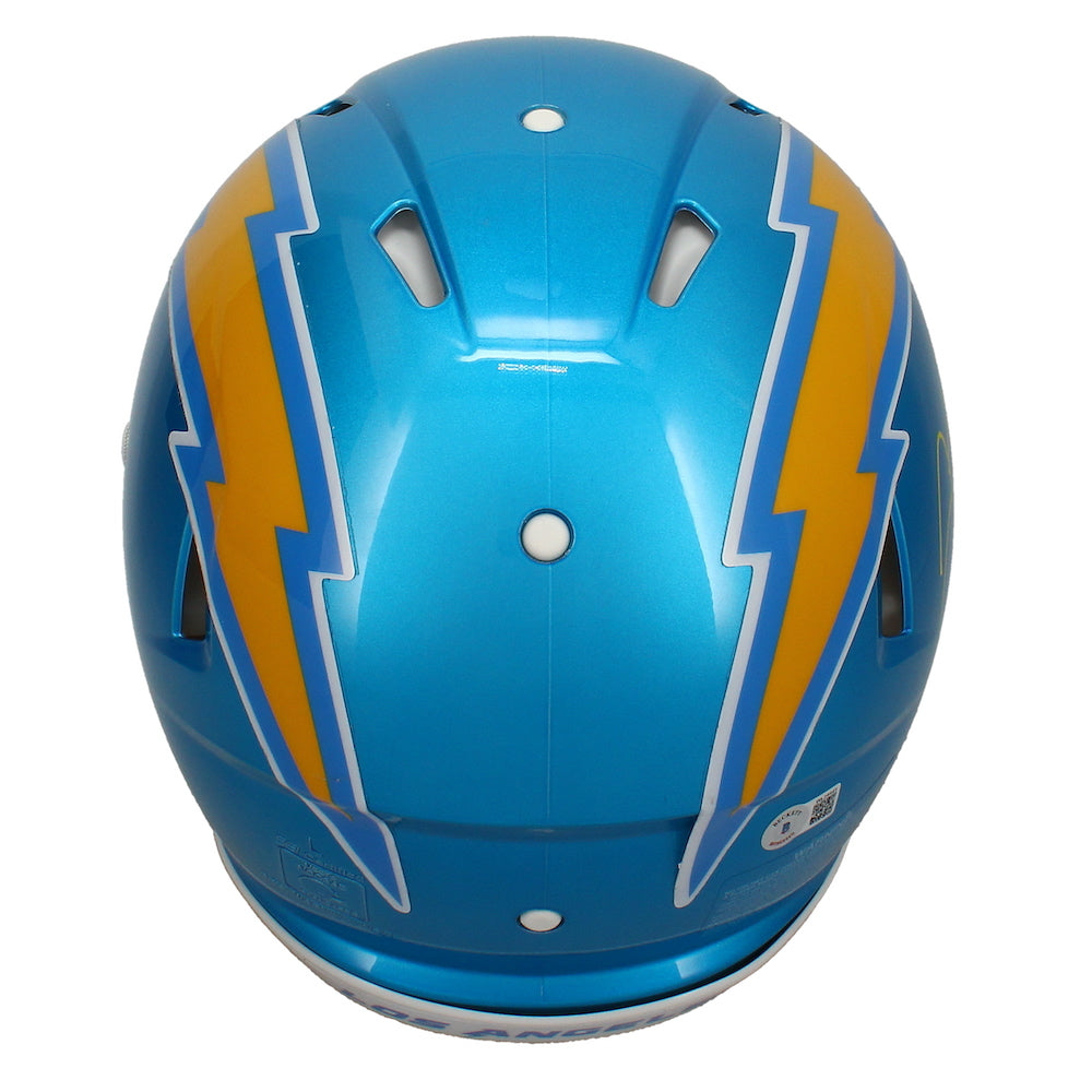 Justin Herbert Autographed "2020 ROY" L.A. Chargers Authentic Helmet Beckett