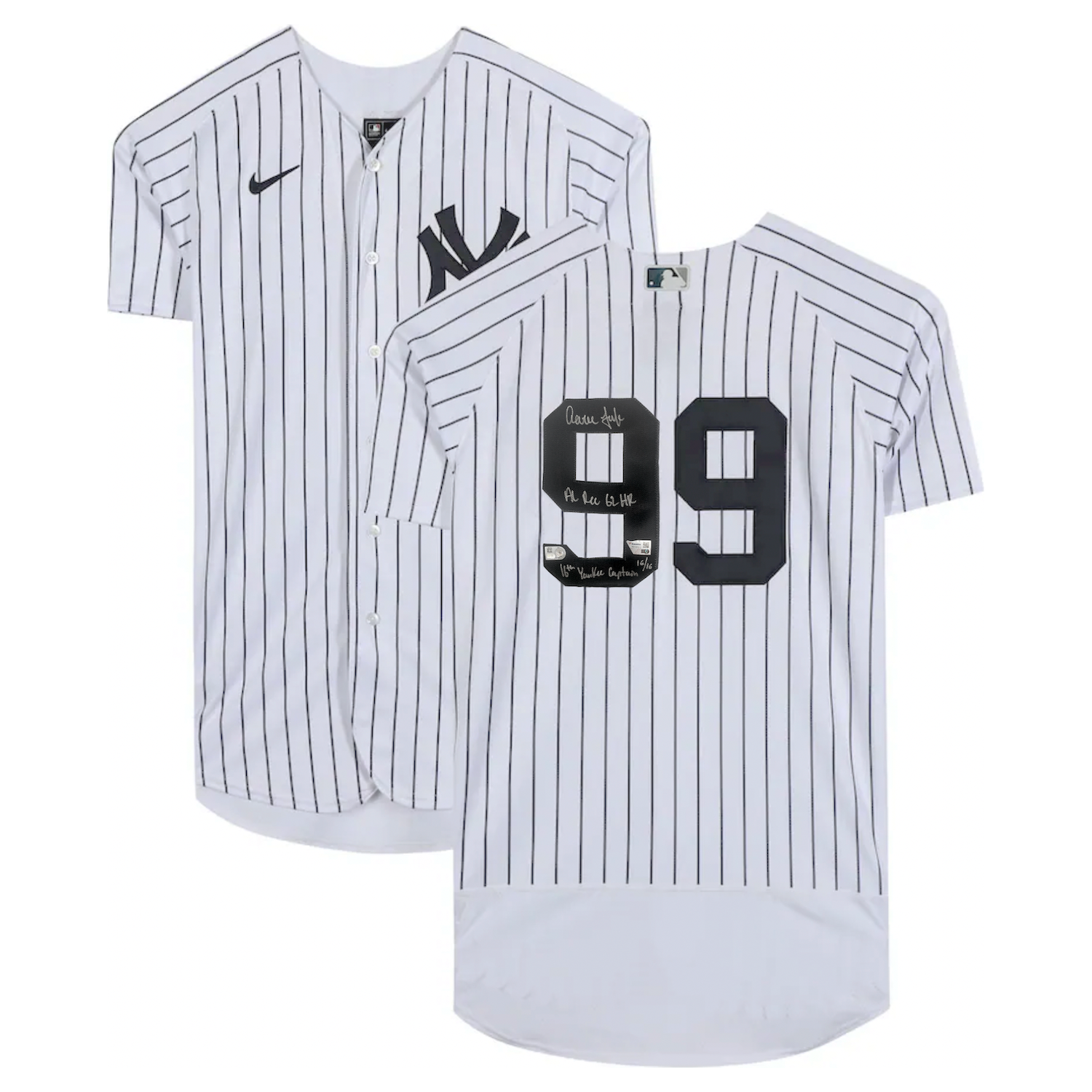 Aaron Judge New York Yankees Autographed "16th Yankee Captain" Authentic Jersey Fanatics LE 16/16