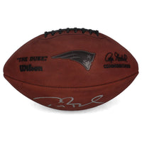 Tom Brady Autographed Lets Go Metallic Patriots Logo Football Fanatics LE 12/12