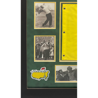 Jack Nicklaus Autographed 2016 Masters Flag Custom 37" x 28" Framed Display w/ Photos JSA