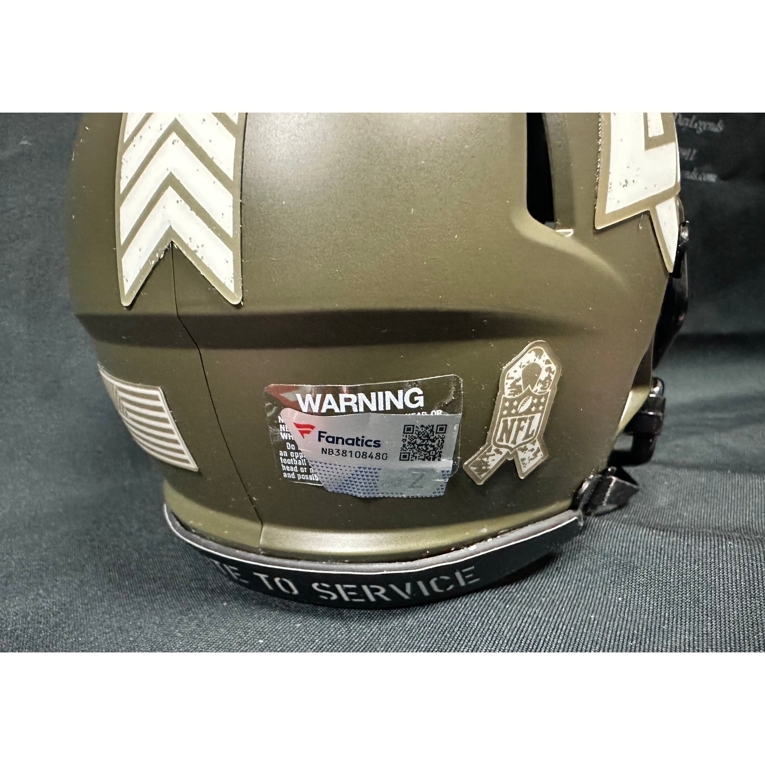 Puka Nacua Autographed Rams STS Mini Helmet Beckett