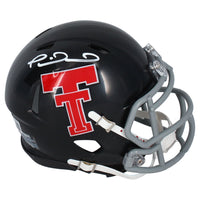 Patrick Mahomes Autographed Texas Tech Mini Speed Helmet Beckett