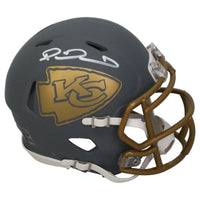 Patrick Mahomes Autographed Kansas City Chiefs Slate Mini Speed Helmet Beckett