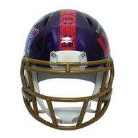 Patrick Mahomes Autographed Kansas City Chiefs SB LVIII Logo Speed Mini Helmet Beckett