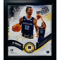 JA MORANT Memphis Grizzlies Framed 15 x 17 Game Used Basketball Collage LE 50/50