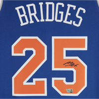 Mikal Bridges Autographed New York Knicks Nike Blue Icon Swingman Jersey Fanatics