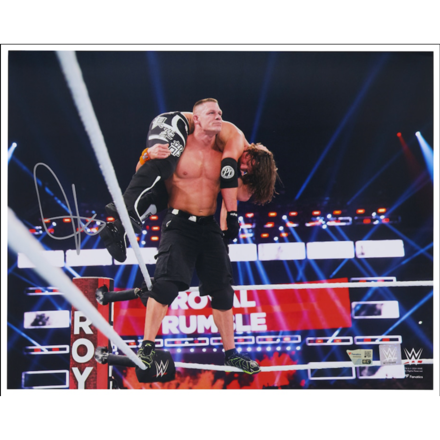 John Cena Autographed "Top Rope Attitude Adjustment" 16" x 20" Photo Fanatics