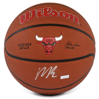 Matas Buzelis Autographed Chicago Bulls Team Alliance Wilson Basketball Panini