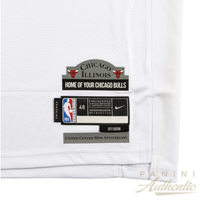 Matas Buzelis Autographed Chicago Bulls White 2025 City Edition Jersey Panini