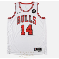 Matas Buzelis Autographed Chicago Bulls White Association Edition Jersey Panini
