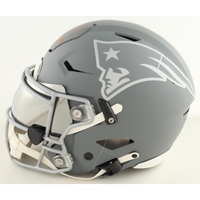 Tom Brady Autographed "6x Champs" Patriots Slate SpeedFlex Helmet Fanatics LE 25