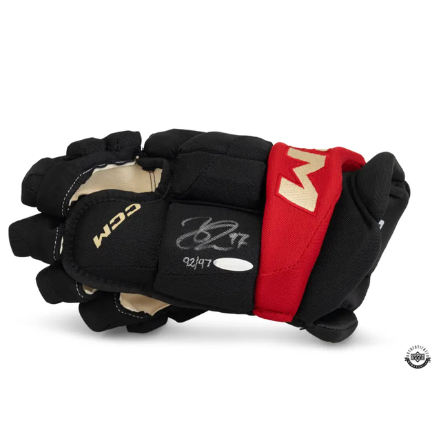 Connor McDavid Autographed CCM Black Tacks X Authentic Glove UDA