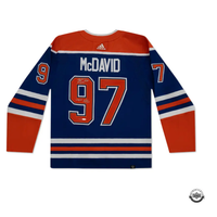 Connor McDavid Autographed & Inscribed “Longest Oilers Captain” Edmonton Oilers Adidas Royal Blue Jersey UDA