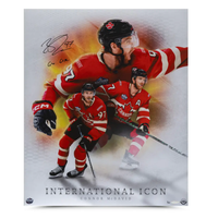 Connor McDavid Autographed & Inscribed “International Icon” 20x24 Photo UDA