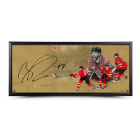 Connor McDavid Autographed The Show “Canada on Top Gold” 46" x 20" Framed Photo UDA