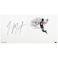 Ja Morant Autographed Memphis Grizzlies "White Out" 14" x 28" Photo Panini LE 112