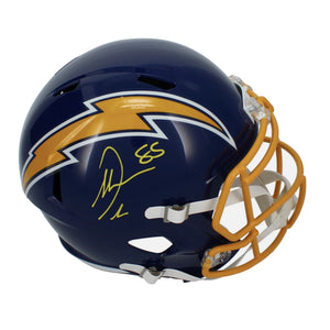 Antonio Gates Autographed Los Angeles Chargers Navy 2025 Alternate Full Size Speed Helmet Beckett
