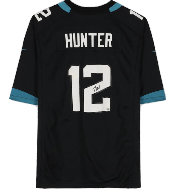Travis Hunter Autographed Jacksonville Jaguars Black Nike Jersey Fanatics