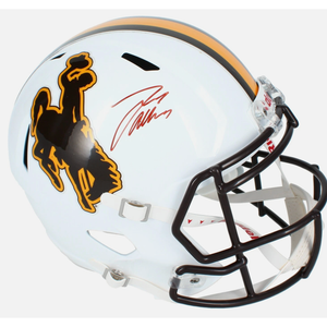 Josh Allen Autographed Wyoming Cowboys Speed Full Size Helmet Beckett Witnessed
