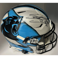 Steve Smith Autographed Panthers Custom "Ripped" Authentic Helmet Radtke