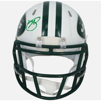 Minkah Fitzpatrick Autographed New York Jets White 2024 Alternate Onfield Classic Speed Mini Helmet JSA Witnessed