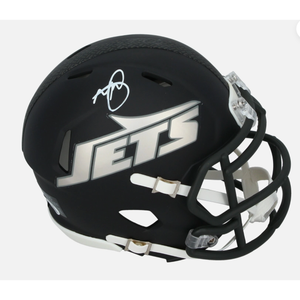 Minkah Fitzpatrick Autographed New York Jets Black Rivalries Speed Mini Helmet JSA Witnessed