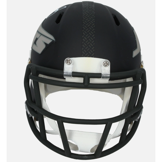 Minkah Fitzpatrick Autographed New York Jets Black Rivalries Speed Mini Helmet JSA Witnessed