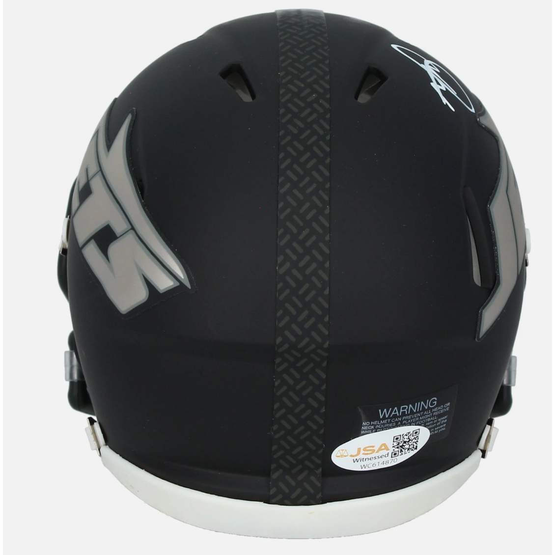 Minkah Fitzpatrick Autographed New York Jets Black Rivalries Speed Mini Helmet JSA Witnessed