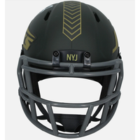 Minkah Fitzpatrick Autographed New York Jets 2025 Salute to Service Speed Mini Helmet JSA Witnessed