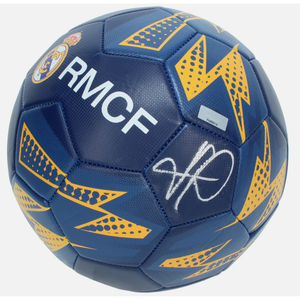 Kylian Mbappe Autographed 2026 Real Madrid Navy Soccer Ball Panini
