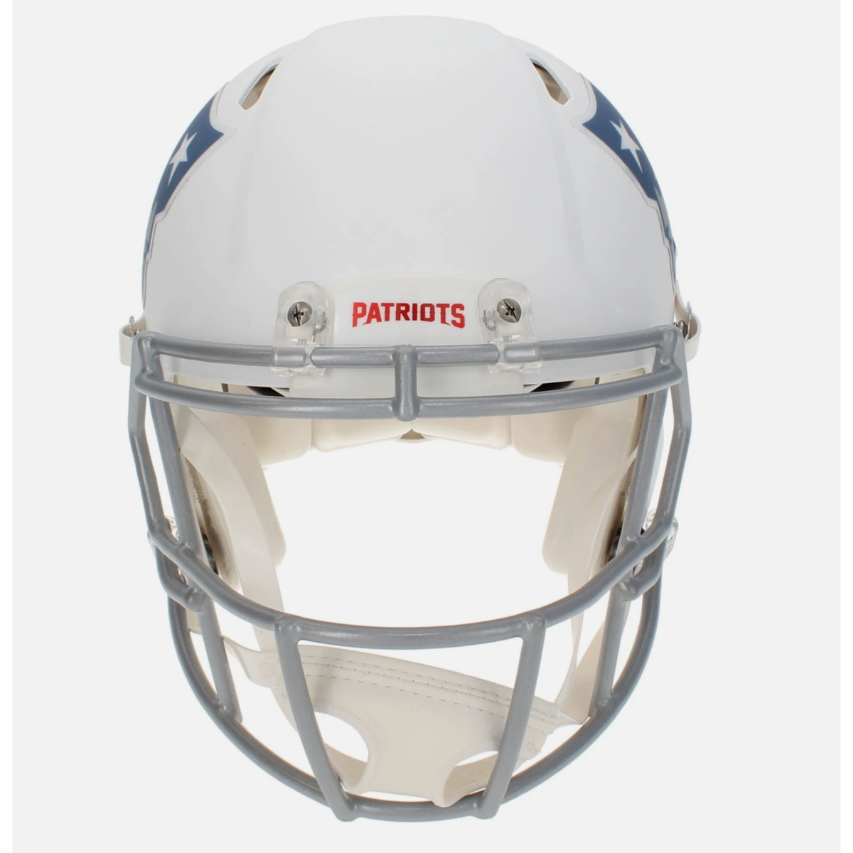 Christian Gonzalez Autographed New England Patriots White Rivalries Speed Authentic Helmet Beckett