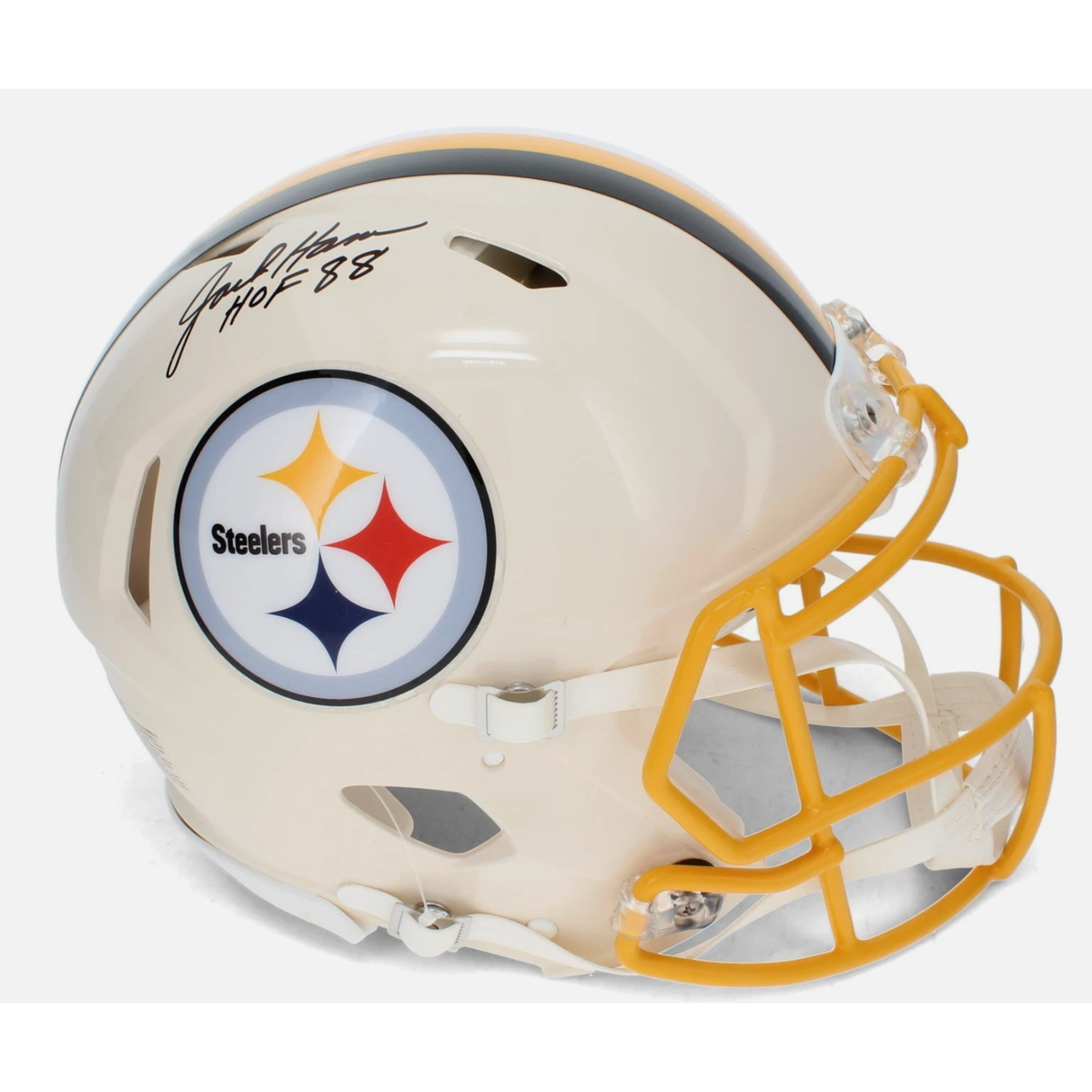Jack Ham Pittsburgh Steelers Autographed/Inscribed "HOF 88" Retro Speed Authentic Helmet Beckett