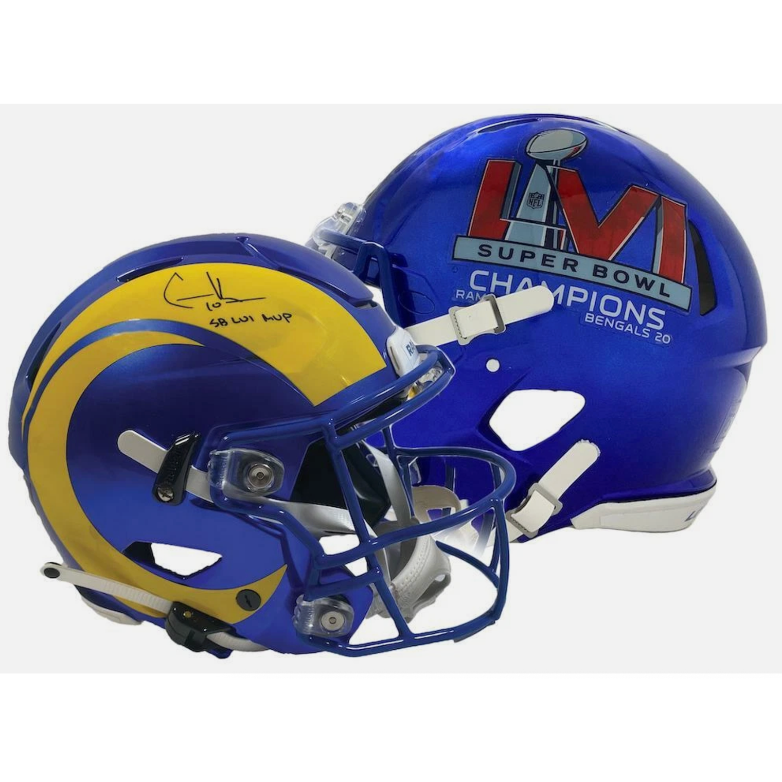 COOPER KUPP Autographed "SB LVI MVP" Rams Speed Flex Helmet FANATICS