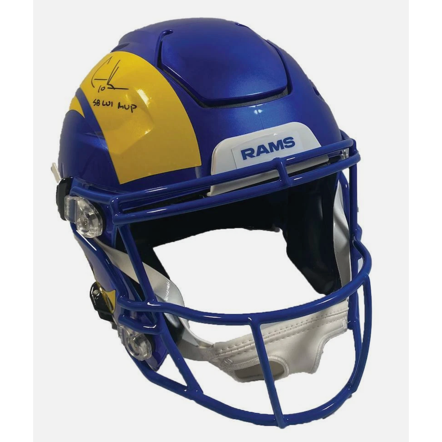 COOPER KUPP Autographed "SB LVI MVP" Rams Speed Flex Helmet FANATICS