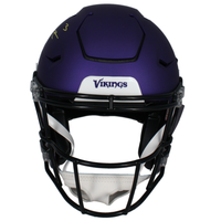 Jordan Addison Autographed Minnesota Vikings Speedflex Helmet Beckett