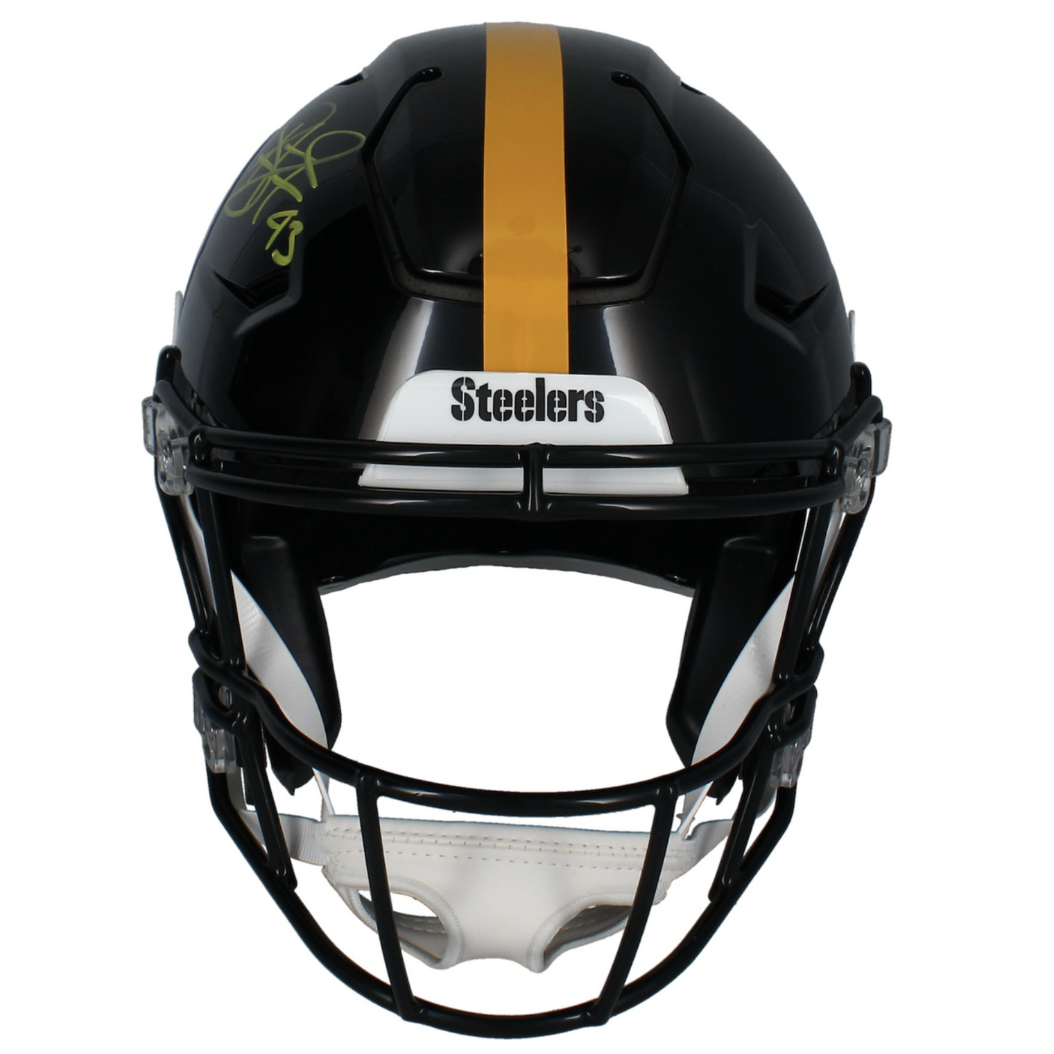 Troy Polamalu Autographed Pittsburgh Steelers Speedflex Authentic Helmet Beckett