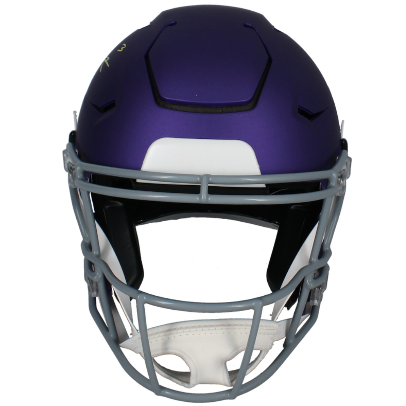 Jordan Addison Autographed Vikings 2023 Alt. Tribute Speedflex Helmet Beckett