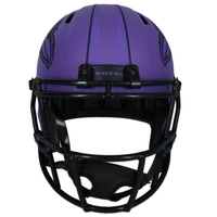 Ed Reed Autographed Ravens Full Size 'RAVE' Replica Speed Helmet Beckett