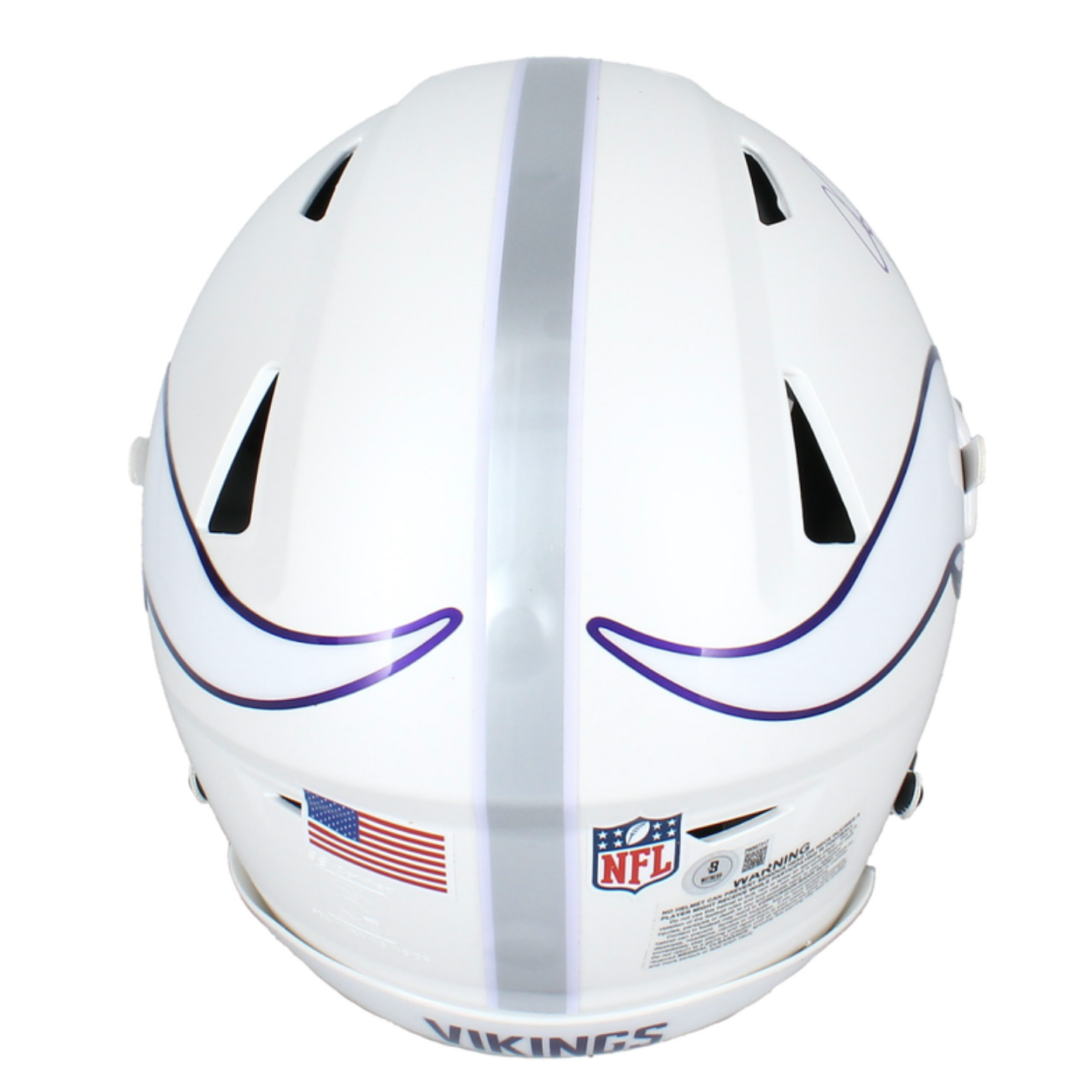 Justin Jefferson Autographed Vikings 2024 Alt. Speedflex Helmet W/ Visor Beckett